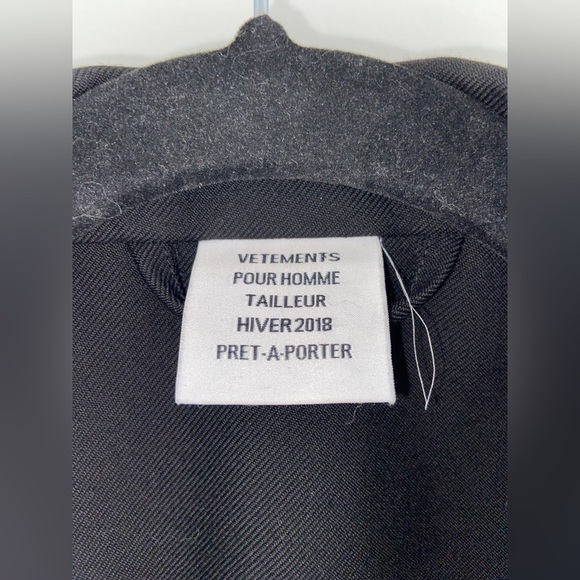 Vetements Virgin Wool Overcoat M double breasted UNI​​​ - Picture 6 of 14